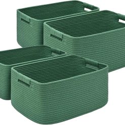 Special 2 Pack Large Storage Basket for Organizing, 17.5x13x7 Woven Basket for Shelves, Closet Cube Storage Bins