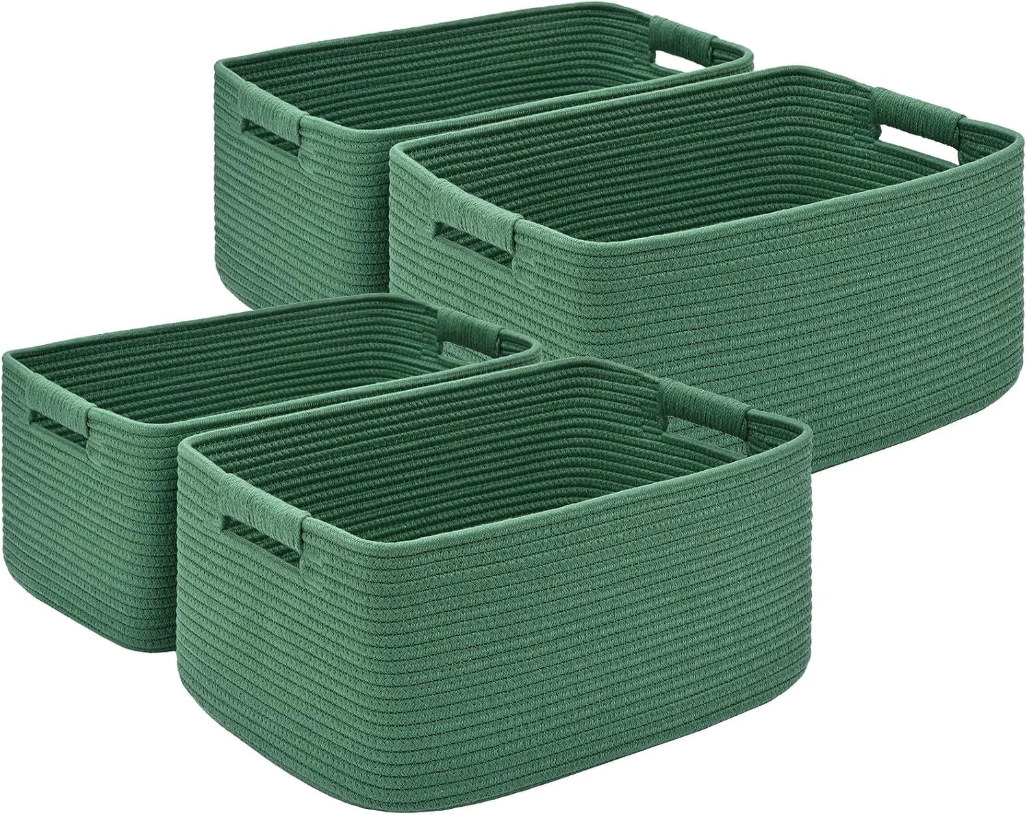 Special 2 Pack Large Storage Basket for Organizing, 17.5x13x7 Woven Basket for Shelves, Closet Cube Storage Bins