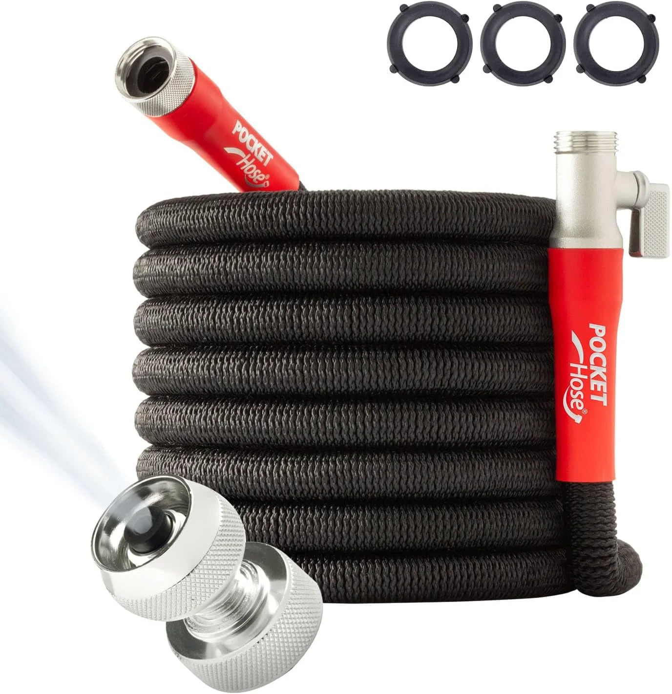 Special Hose 100 FT Silver Bullet 2.0 Expandable Garden Hose w/Turbo Shot Nozzle, AS SEEN ON TV - Image 4