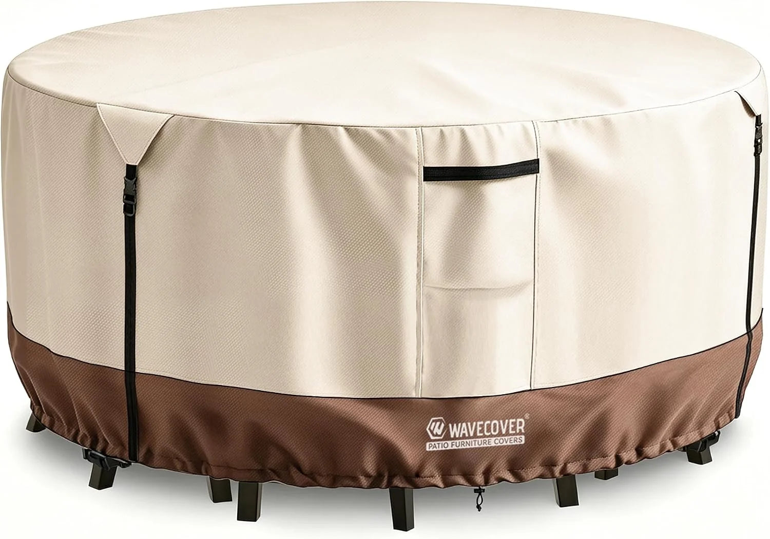 Special Wavecover 4-Piece Patio Furniture Cover Set, 600D Heavy Duty Outdoor Furniture Covers Waterproof " Fits 3-Seater Sofa