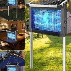 Special Solar Bug Zapper Outdoor, PhatroyYee Mosquito Zapper 4500V, Waterproof Portable Fly Zapper, Rechargeable Electric