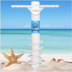 Alternative view of Special AMMSUN Beach Umbrella Sand Anchor Heavy Duty Outdoor Umbrellas Auger Base