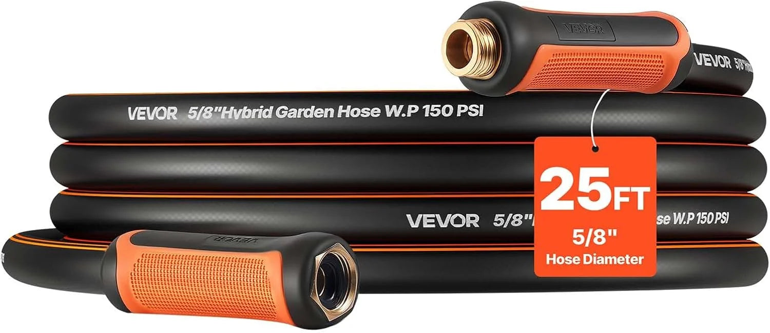 Special VEVOR Garden Hose, 200 ft 5/8 Heavy Duty Rubber Water Hose with 10 Mode Nozzle, 150PSI Working & 600PSI Burst - Image 3