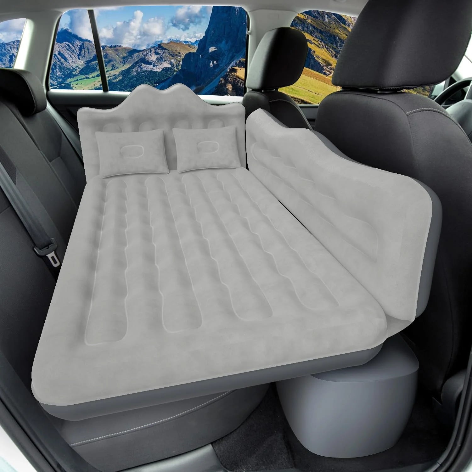 Special DikaSun Car Air Mattress, Inflatable SUV Truck Camping Mattress for Back Seat, Thickened Travel Car Bed Sleeping Pad - Image 2