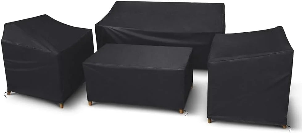 Special STARTWO Patio Furniture Cover 4 Piece Set, Black, Regular - Image 2