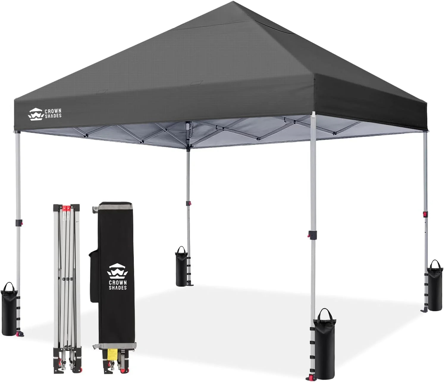 Special CROWN SHADES 10×10 Pop Up Canopy, Patented CenterLok One Push Tent Canopy, 8 Stakes, 4 Ropes (10×10 - Image 15