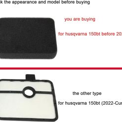 Alternative view of Special 150BT Air Filter Fuel Line Kit for Husqvarna 150BT 350BT 560BTS 150BF 350BF 560BFS Backpack Blower Parts 150 BT Spark Plug Fuel Filter