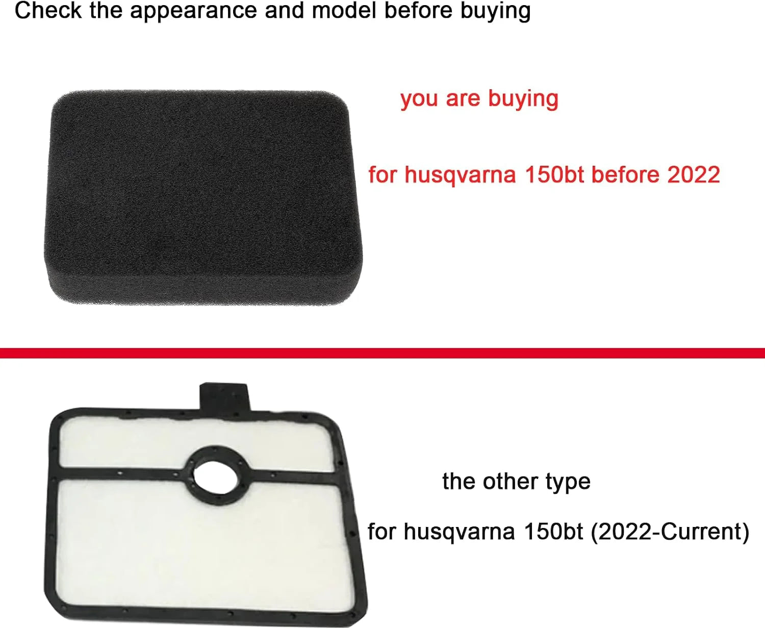 Special 150BT Air Filter Fuel Line Kit for Husqvarna 150BT 350BT 560BTS 150BF 350BF 560BFS Backpack Blower Parts 150 BT Spark Plug Fuel Filter - Image 2