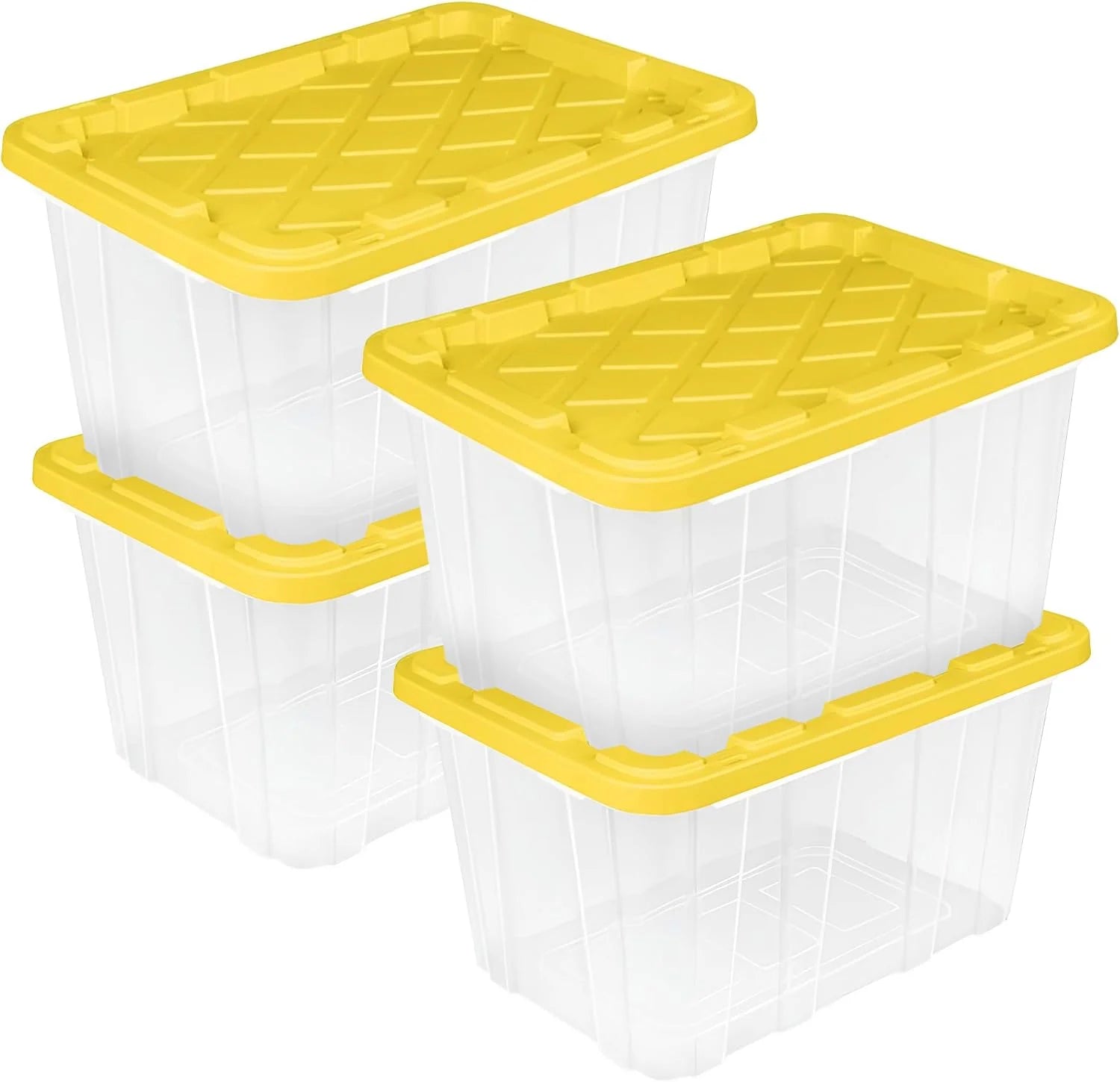 Special Sterilite 4-Pack 27 Gallon Industrial Storage Tote, Heavy-Duty Plastic Bins - Image 10
