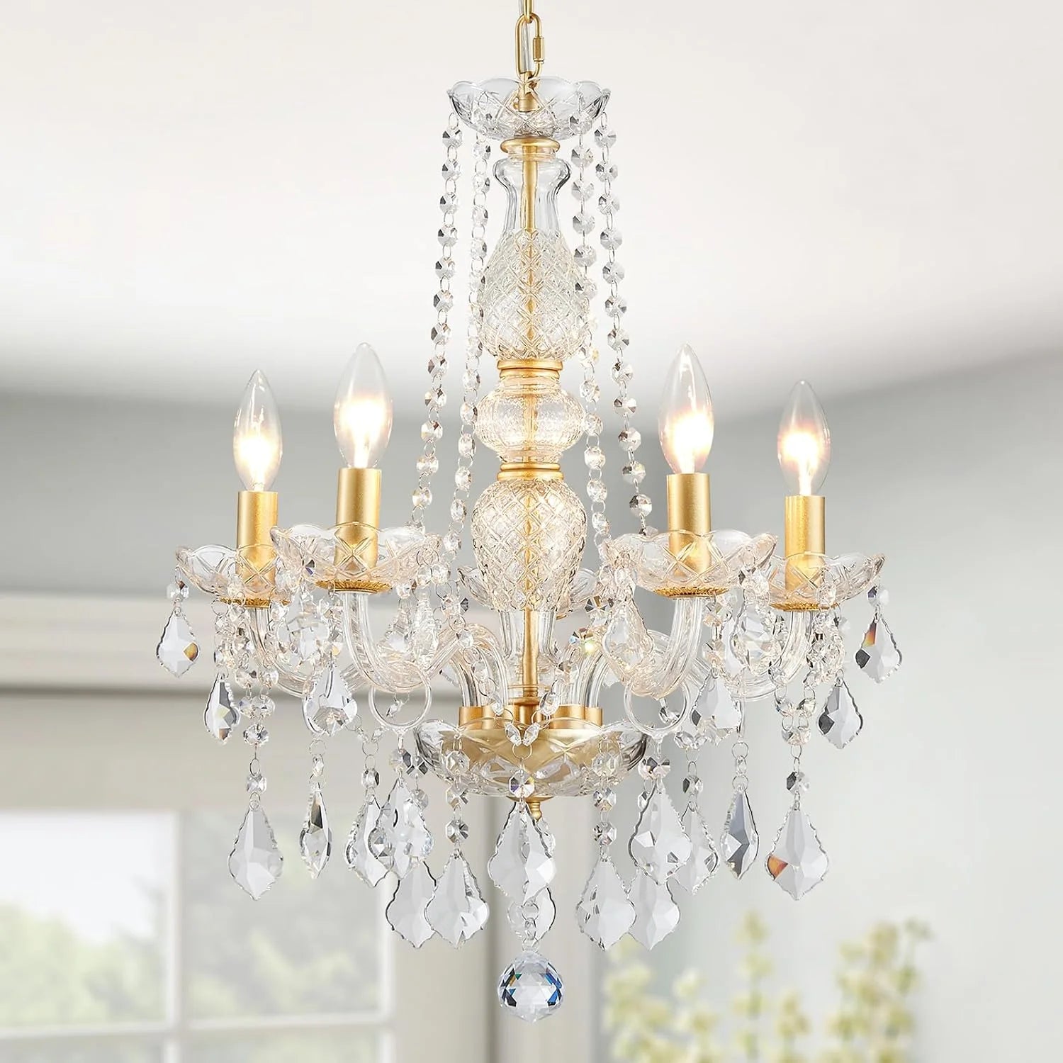 Special 5-Light Crystal Candle Chandelier Pendant Ceiling Light Modern Lighting Fixture for Bedroom Hallway Bar Kitchen - Image 11