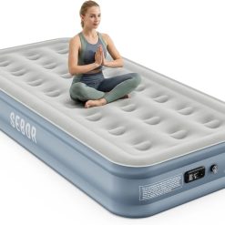 Special Air Mattress Queen with Built-in Pump 18, Comfortable Self-Inflating Blow up Mattress with High-Speed Pump