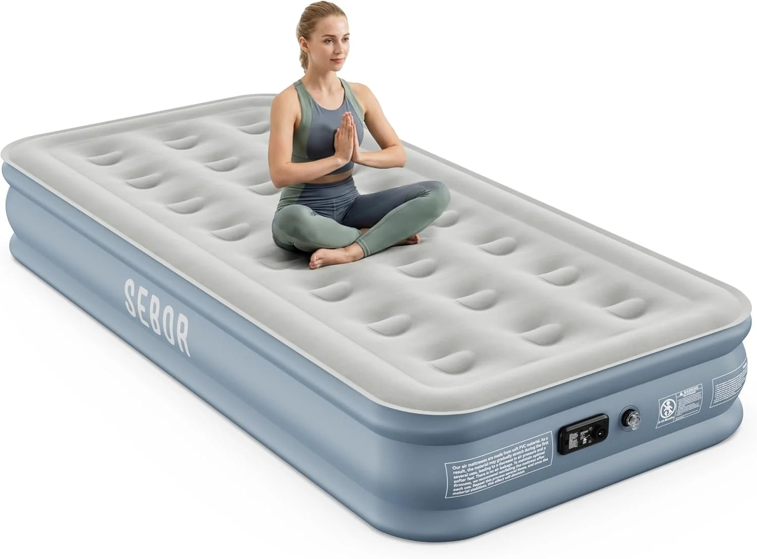 Special Air Mattress Queen with Built-in Pump 18, Comfortable Self-Inflating Blow up Mattress with High-Speed Pump
