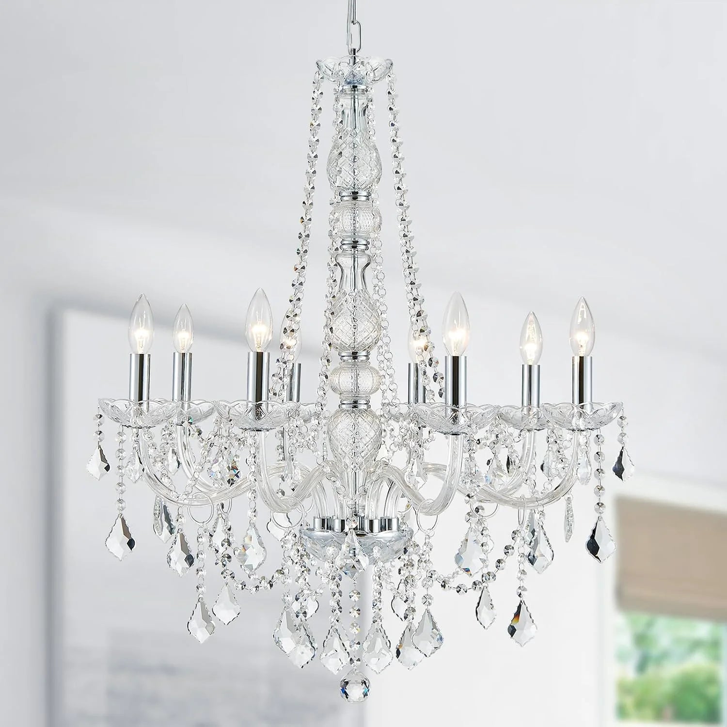 Special 5-Light Crystal Candle Chandelier Pendant Ceiling Light Modern Lighting Fixture for Bedroom Hallway Bar Kitchen - Image 8