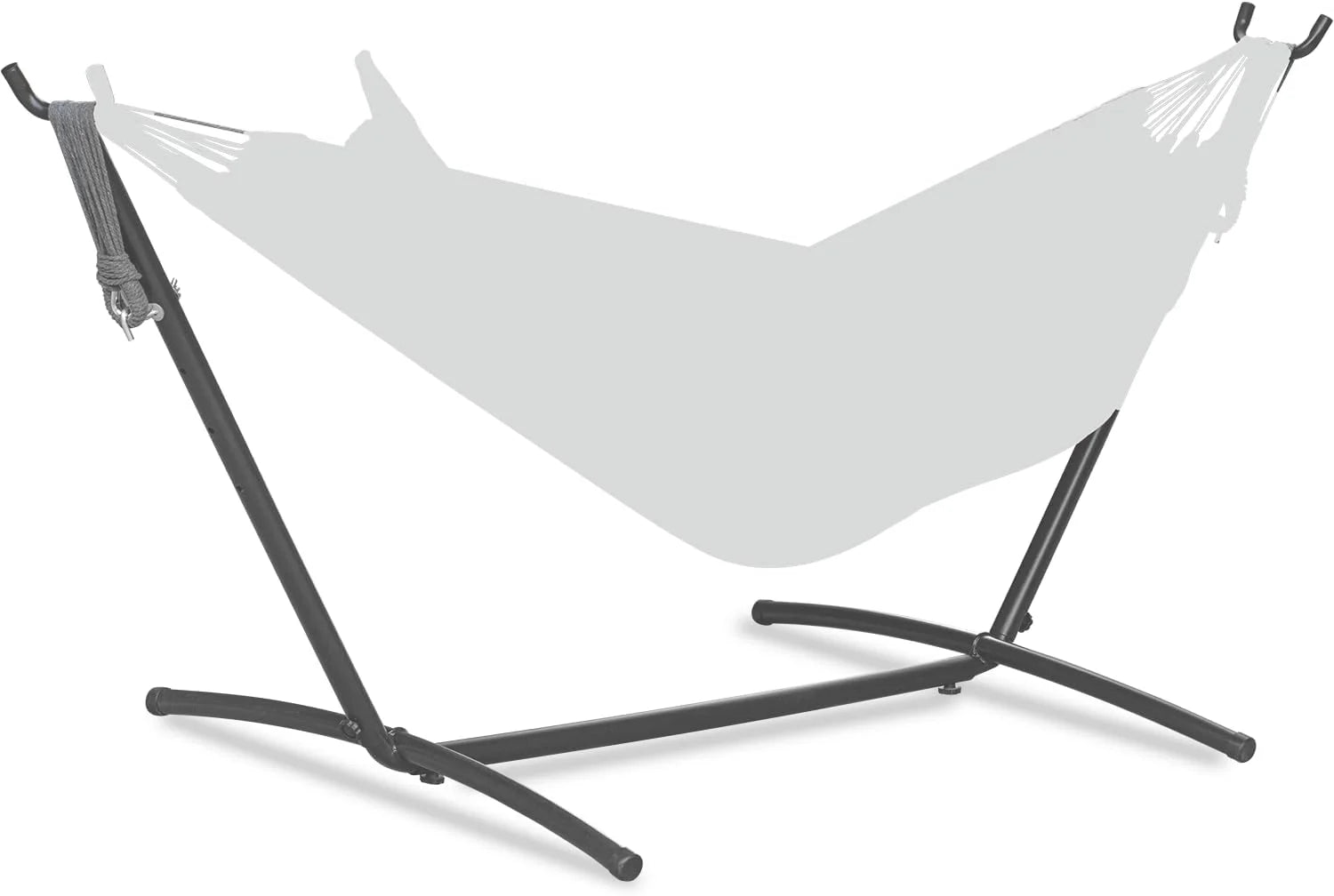 Special Double Hammock with Stand for Outside, Heavy-Duty, Portable (Coffee) - Image 5