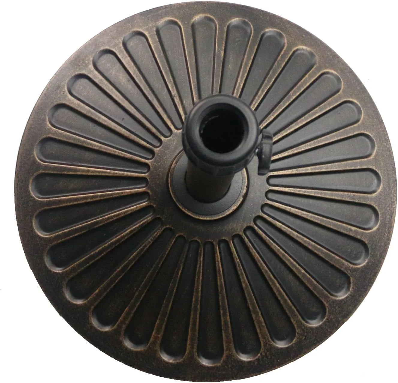 Special 18 30.2-lb Heavy Duty Round Patio Umbrella Base Antiqued Bronze - Image 3