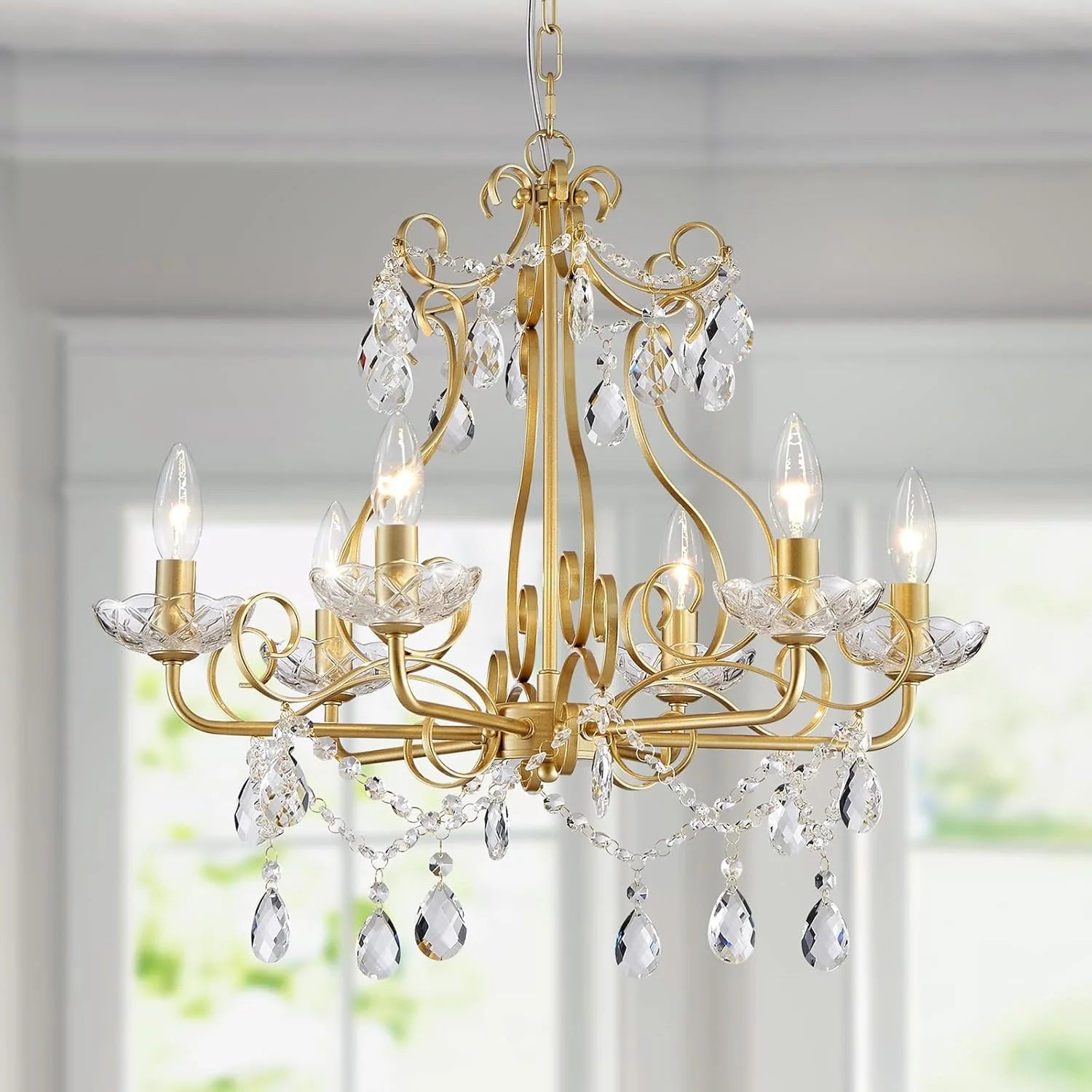 Special 5-Light Crystal Candle Chandelier Pendant Ceiling Light Modern Lighting Fixture for Bedroom Hallway Bar Kitchen - Image 16