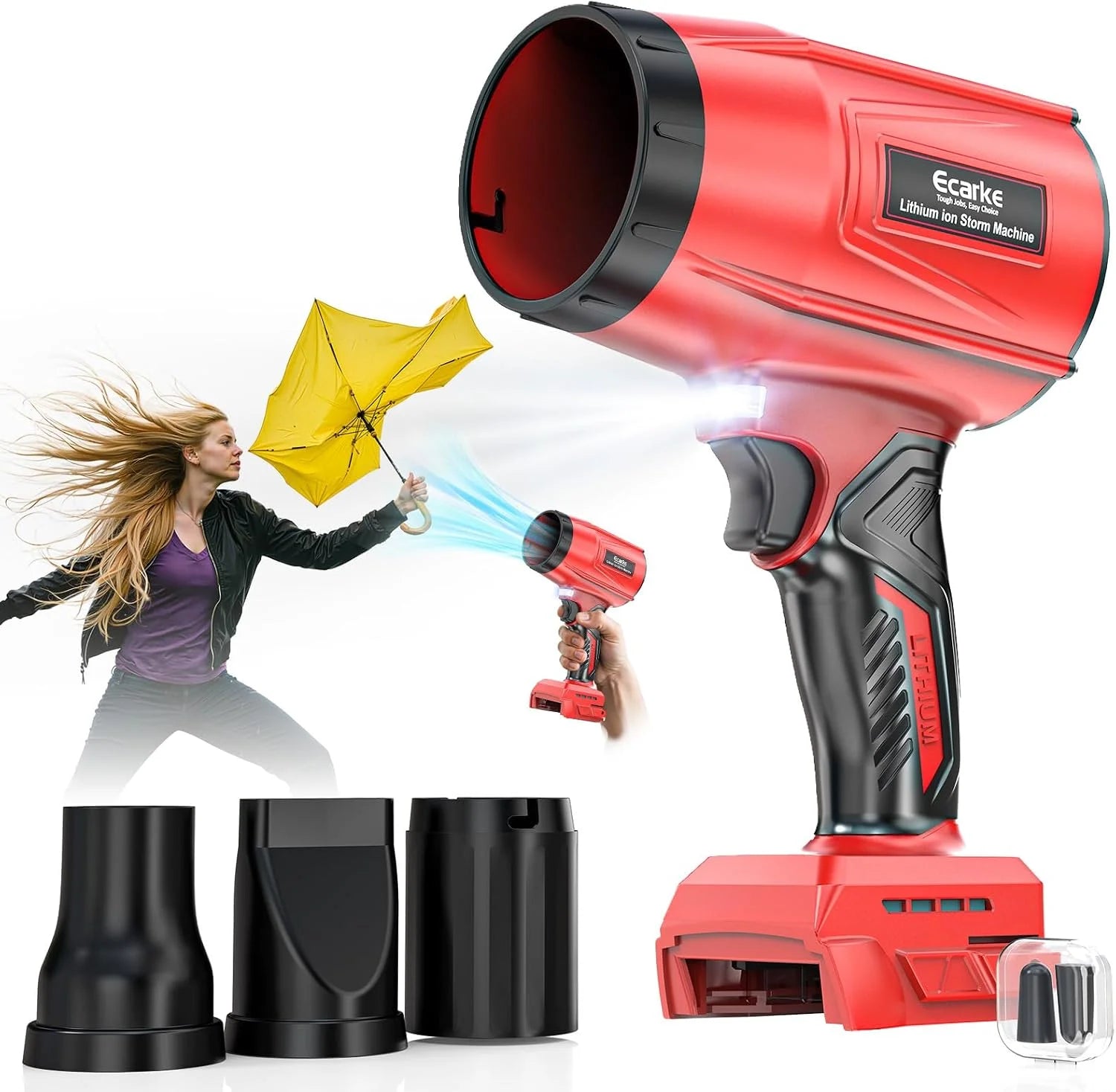 Special Leaf Blower Compatible with Milwaukee 18V: Ecarke Cordless Dust Blower - Image 2