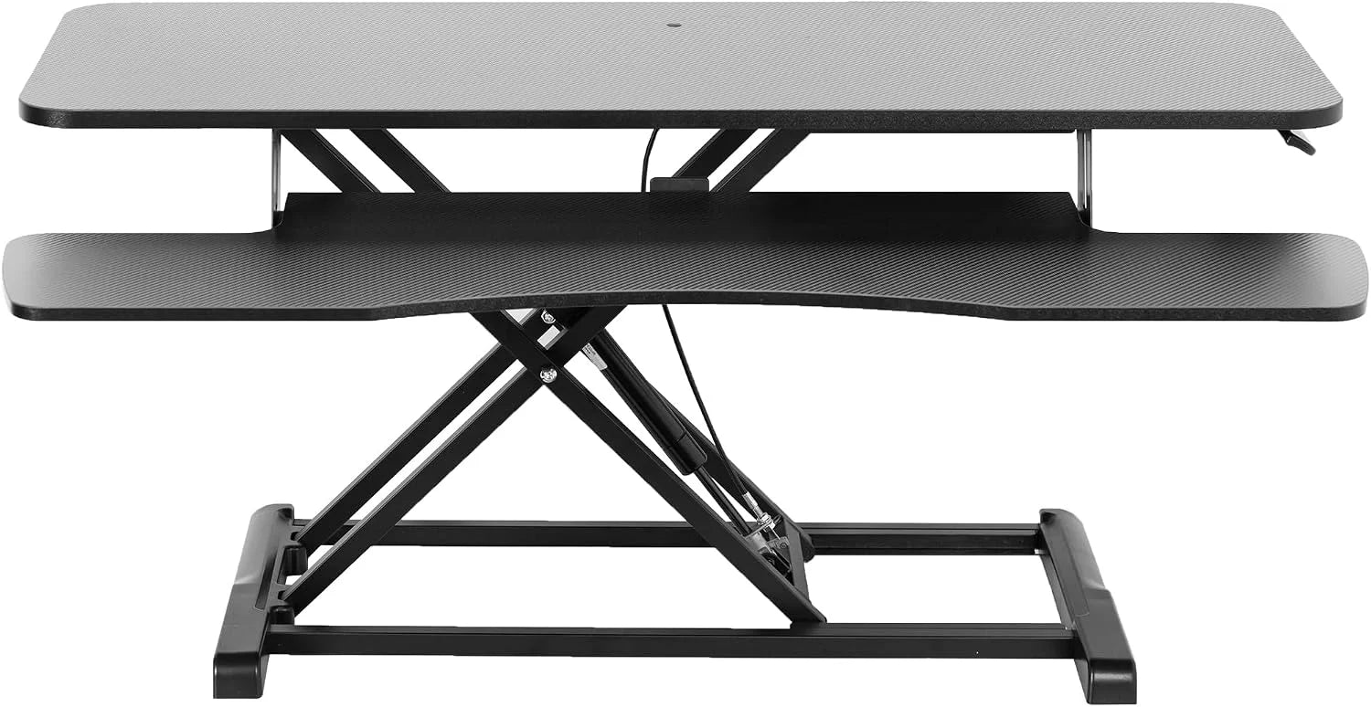 Special 32 inch Desk Converter, K Series, Height Adjustable Sit to Stand Riser, DESK-V000K - Image 5
