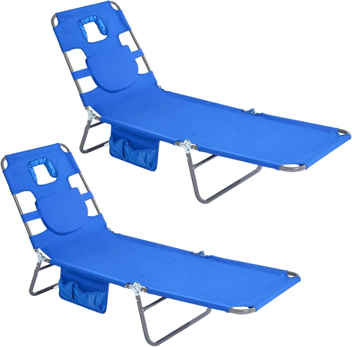Special Lay Flat Tanning Chair, Face Down Lounger, 5-Position Reclining, Heavy-Duty 300 lb Capacity - Image 5