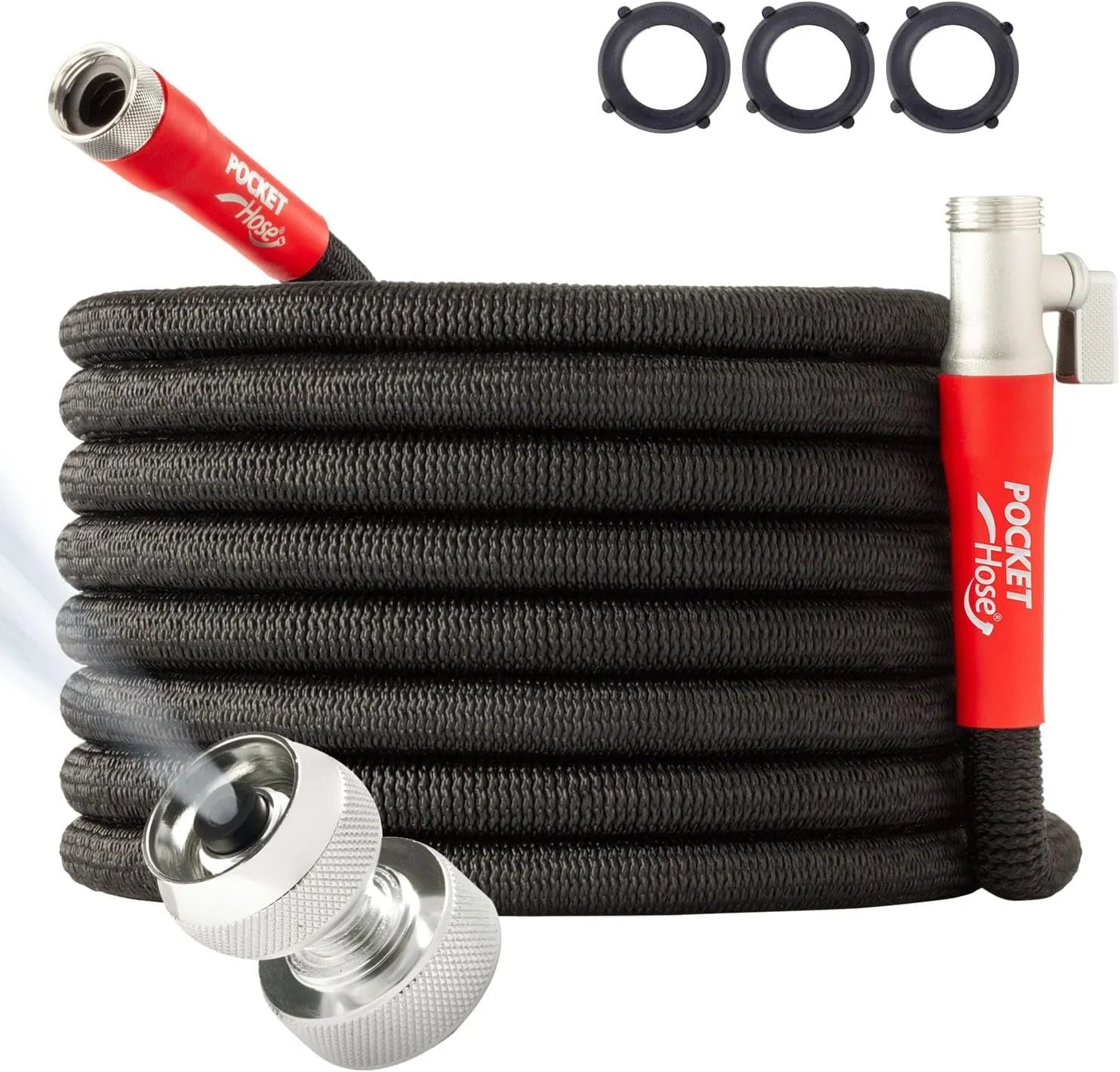 Special Hose 100 FT Silver Bullet 2.0 Expandable Garden Hose w/Turbo Shot Nozzle, AS SEEN ON TV - Image 3