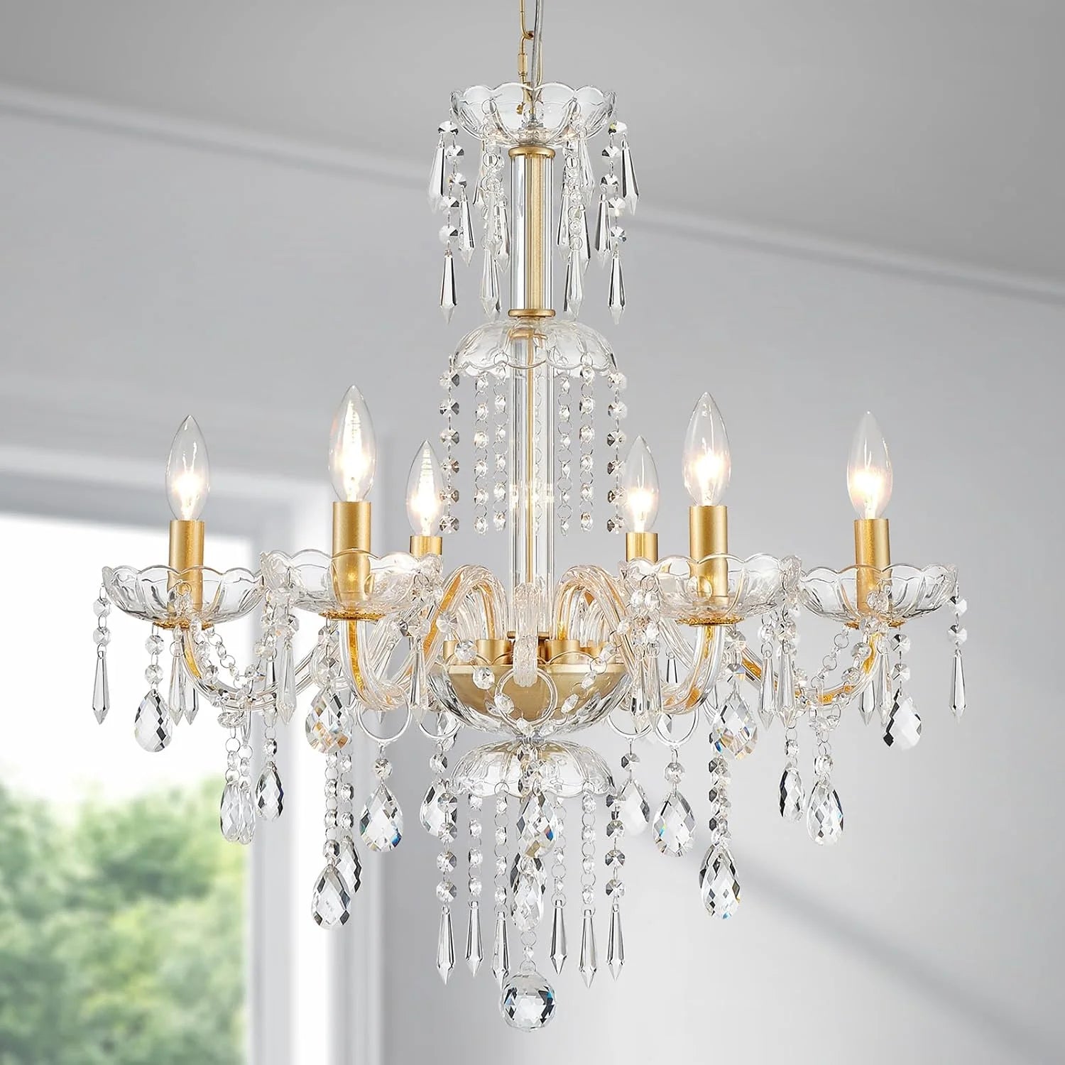 Special 5-Light Crystal Candle Chandelier Pendant Ceiling Light Modern Lighting Fixture for Bedroom Hallway Bar Kitchen - Image 15