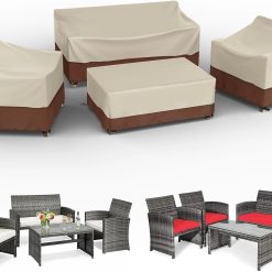 Alternative view of Special Gasadar Patio Furniture Covers 4-Piece Set, Grey