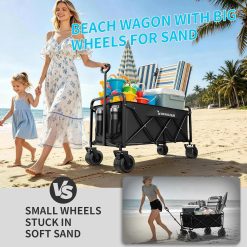 Alternative view of Special 300L Wagons Carts Foldable Collapsible with Big All-Terrain Beach Wheels