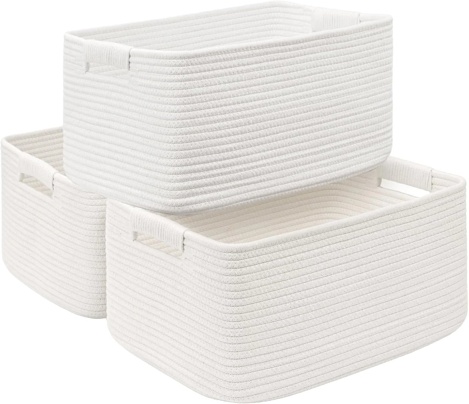 Special 2 Pack Large Storage Basket for Organizing, 17.5x13x7 Woven Basket for Shelves, Closet Cube Storage Bins - Image 15