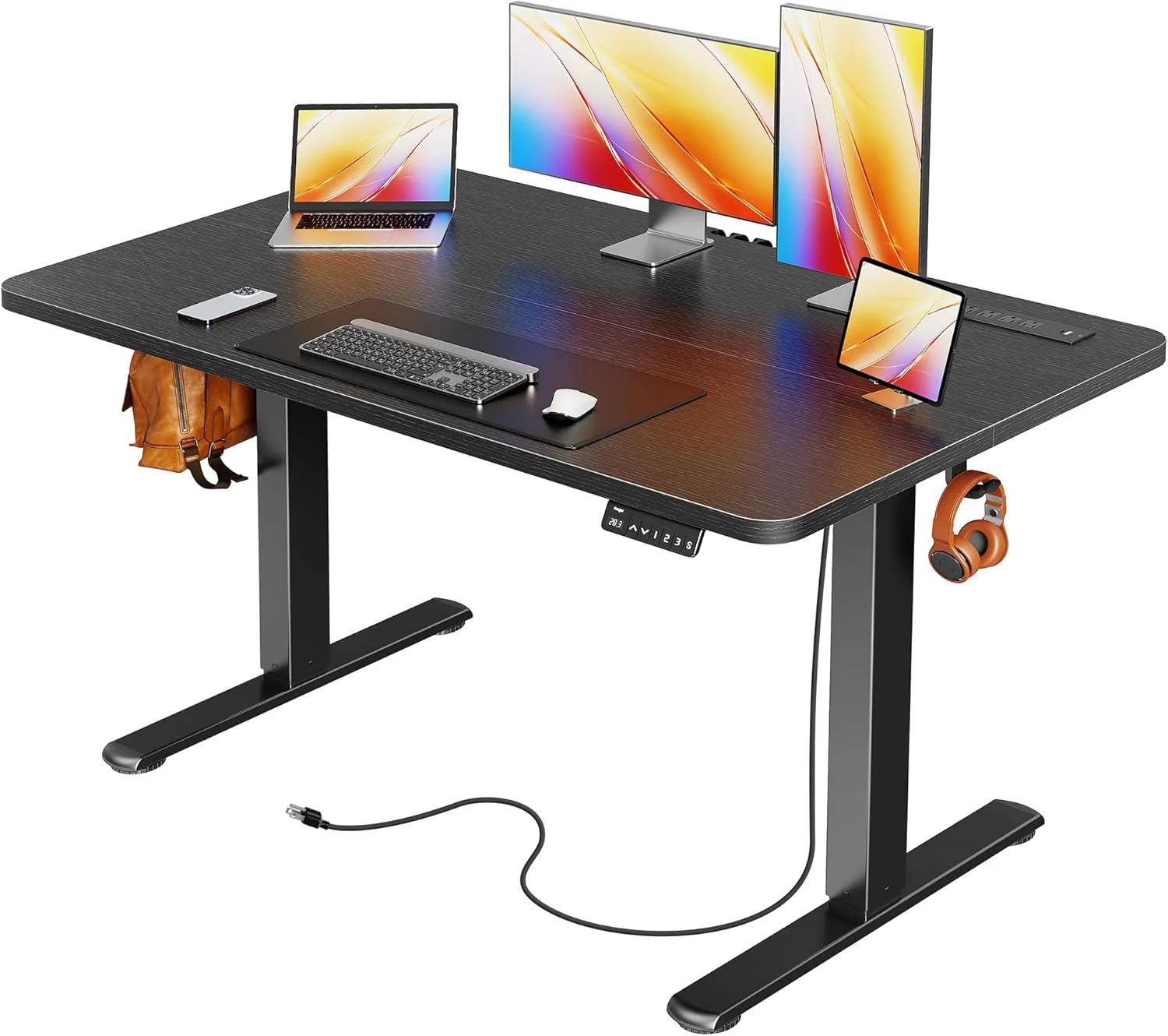 Special Electric Standing Desk with Power Outlets and USB-C Port, 47 X 24 Inch Height Adjustable Desk - Image 14
