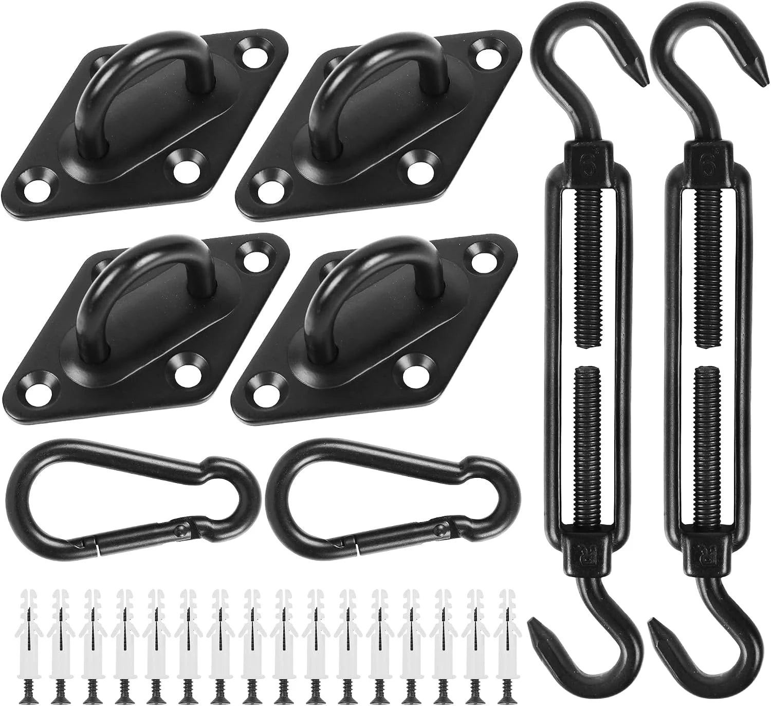 Special 44 Pcs Shade Sail Hardware Kit 6 Inch Outdoor Sun Sail Accessories - Image 4