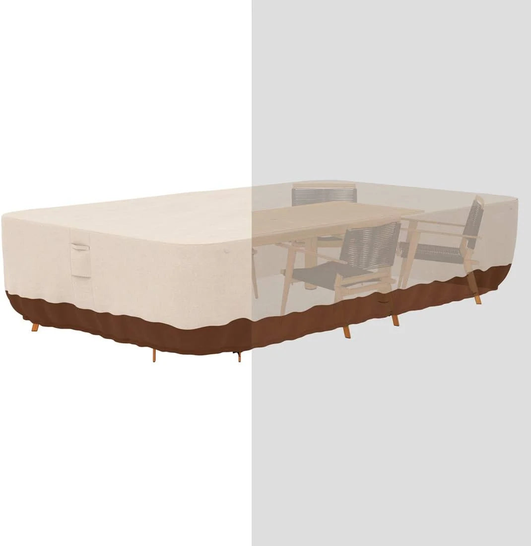 Special Tuyeho 124x84 Heavy Duty 900D Outdoor Patio Furniture Set Cover Waterproof - Image 7