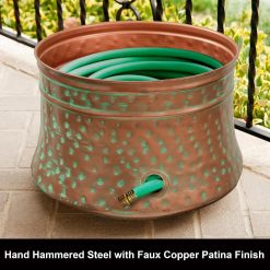 Alternative view of Special Garden 1917-G Hose Pot, Hammered, Patina