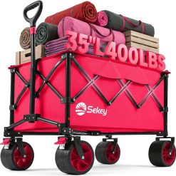 Alternative view of Special 250L Wagons Carts Foldable with Big All-Terrian Beach Wheels, Collapsible Heavy Duty Wagon, Extra Large Folding Wagon