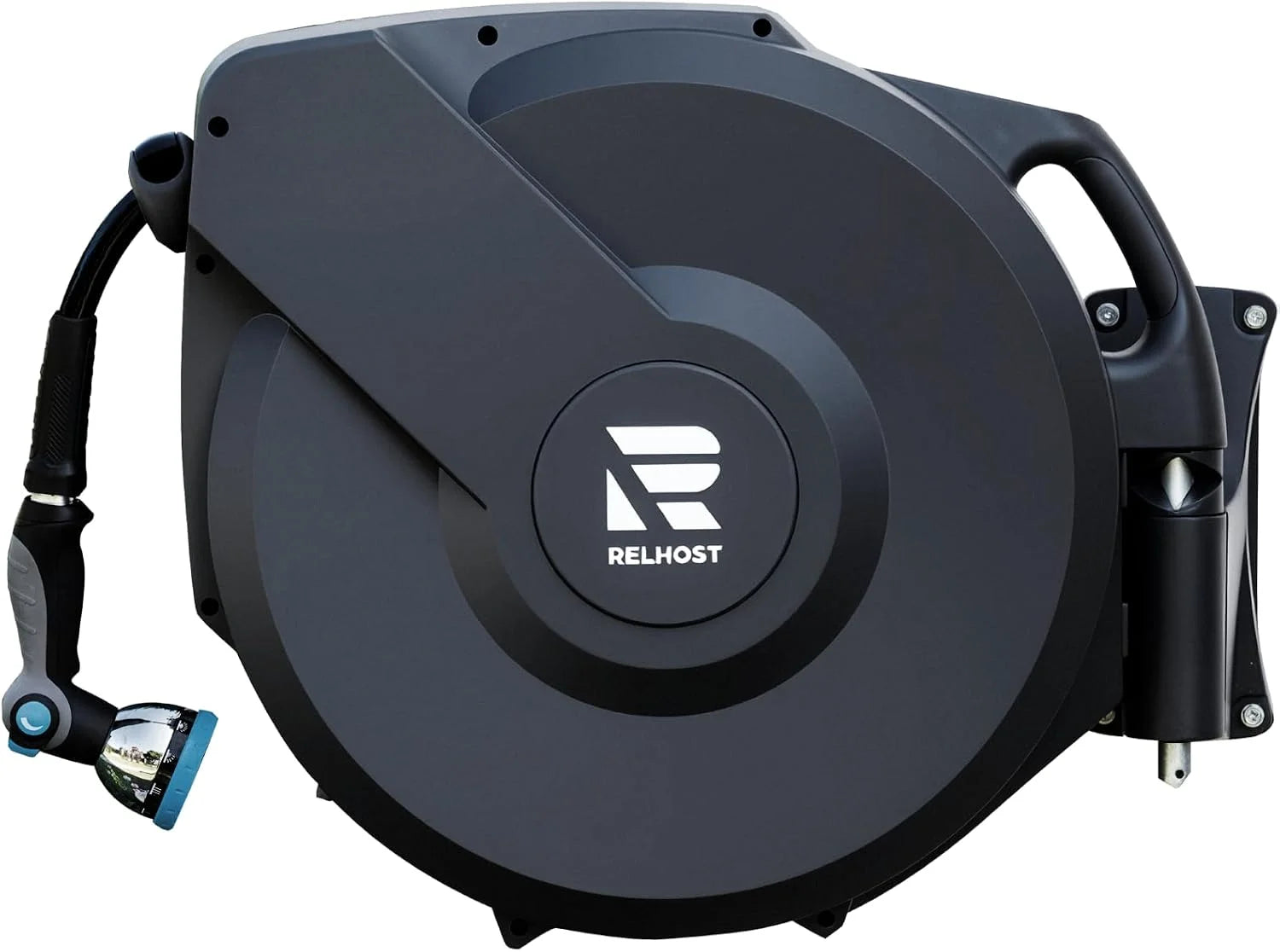 Special Retractable Garden Hose Reel, 5/8 in x 100 ft Wall Mount Heavy Duty Hose Reel with Any-Length Lock - Image 3