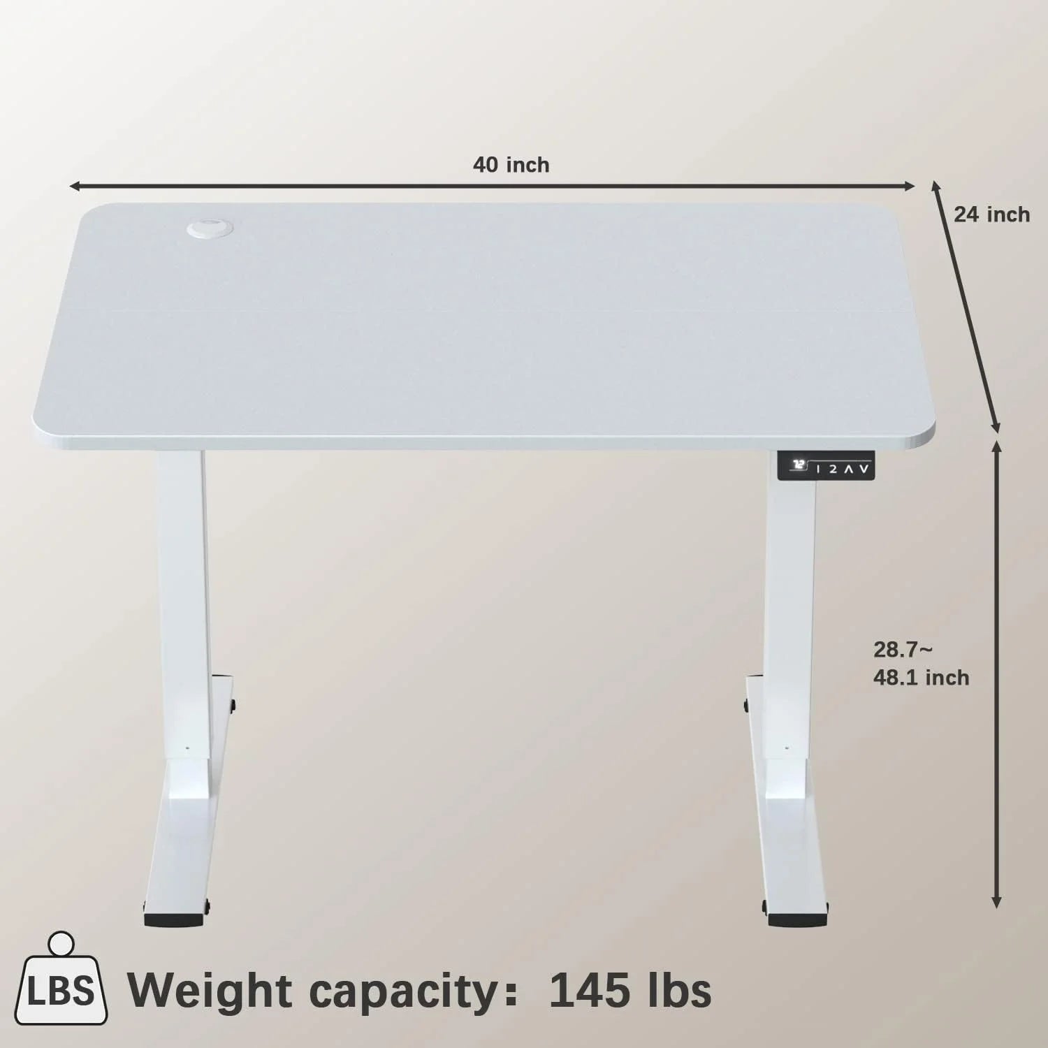 Special 55 x 24 Inches Electric Height Adjustable Standing Desk Large Sit Stand Up Desk Home Office Computer Desk Memory - Image 27