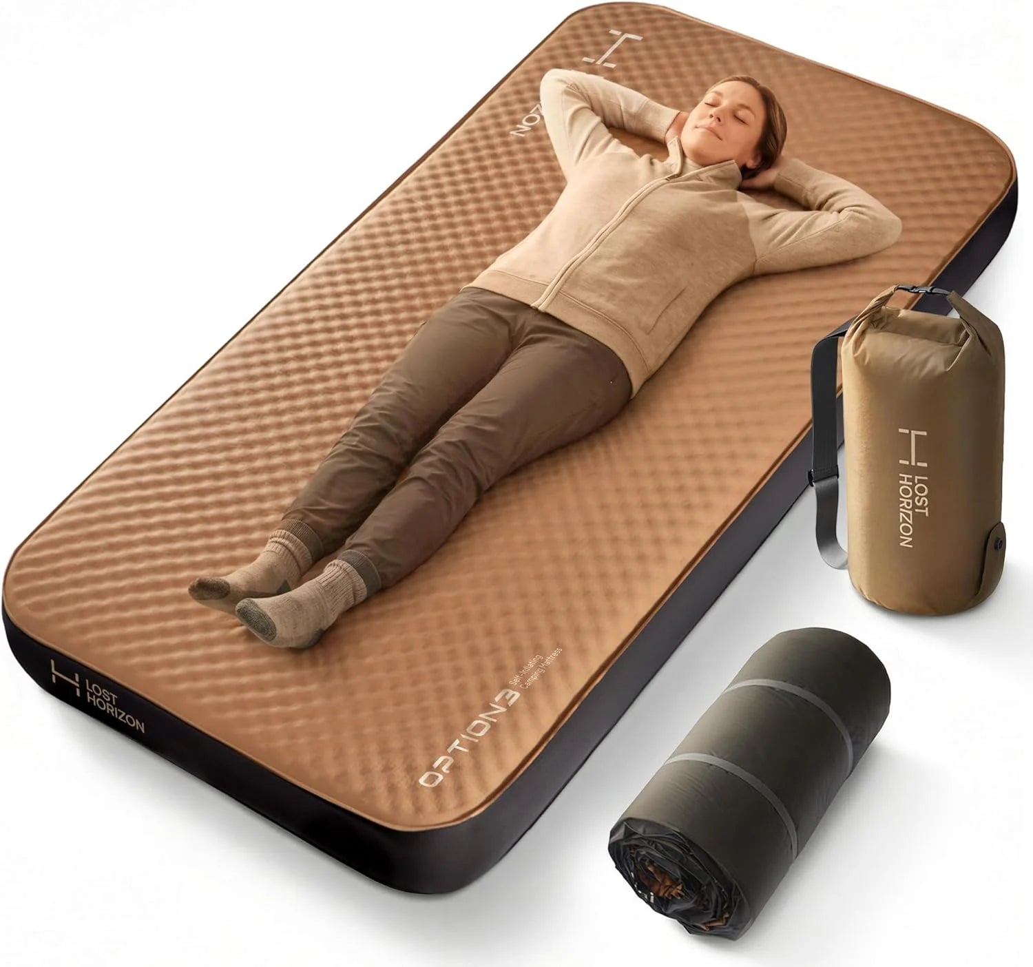 Special Lost Horizon Air & Foam Camping Mattress, Self-Inflating Sleeping Pad, 4.5 Thick, with Pump Sack, R13 Insulation - Image 4