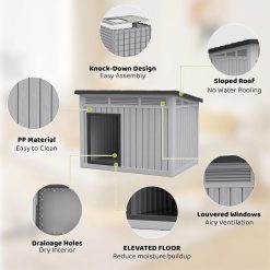 Special Outdoor Indoor Dog House for Small to Medium Dogs – Waterproof Design