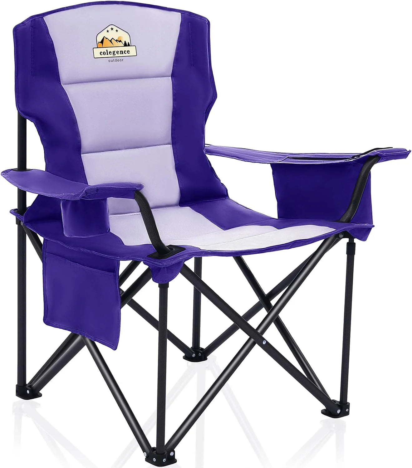 Special Oversized Heavy Duty Camping Chairs 2 Pack, 450 LBS Support Extra Wide Folding Portable Outdoor Chair - Image 7