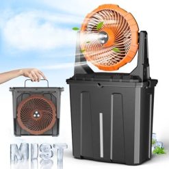 Alternative view of Special 10″ 9L Portable Misting Fan, [Max 55Hrs] Golf Cart Mister Fan for Outside Patios