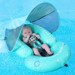 Alternative view of Special Mambobaby Baby Pool Floats Hammock with Canopy, Portable Swimming Floating Toys Self-Inflating Water Hammock Pool