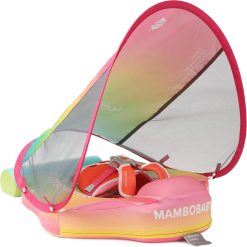 Alternative view of Special Mambobaby Float Self-Inflating Baby Pool Floats Hammock with Canopy, Compressible Folding Baby Floating Bed