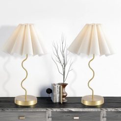 Special Pleated Table Lamp, Modern Lamp for Bedroom Home Office Decor