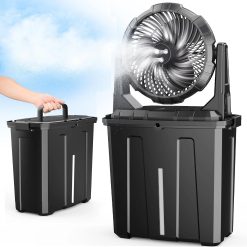 Alternative view of Special Ausic Portable Misting Fan, 9L 10-inch Outdoor Mist Fans for Outside Patios Cooling, 20000mAh Rechargeable Battery Fan with Water Box