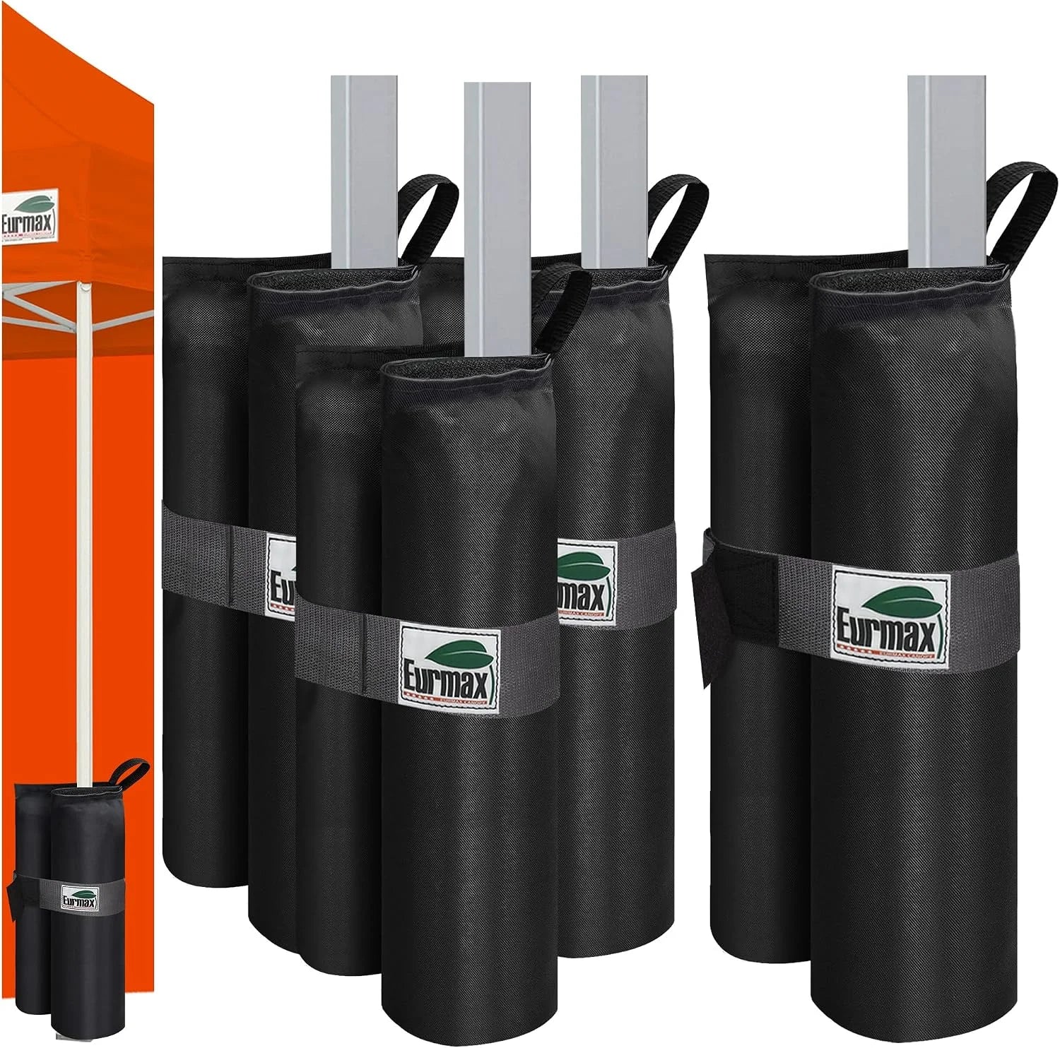 Special USA 4-Pack 150LBS Capacity Universal Canopy Weight Bags, Heavy Duty Windproof Sandbags with All-Around Wrap Design