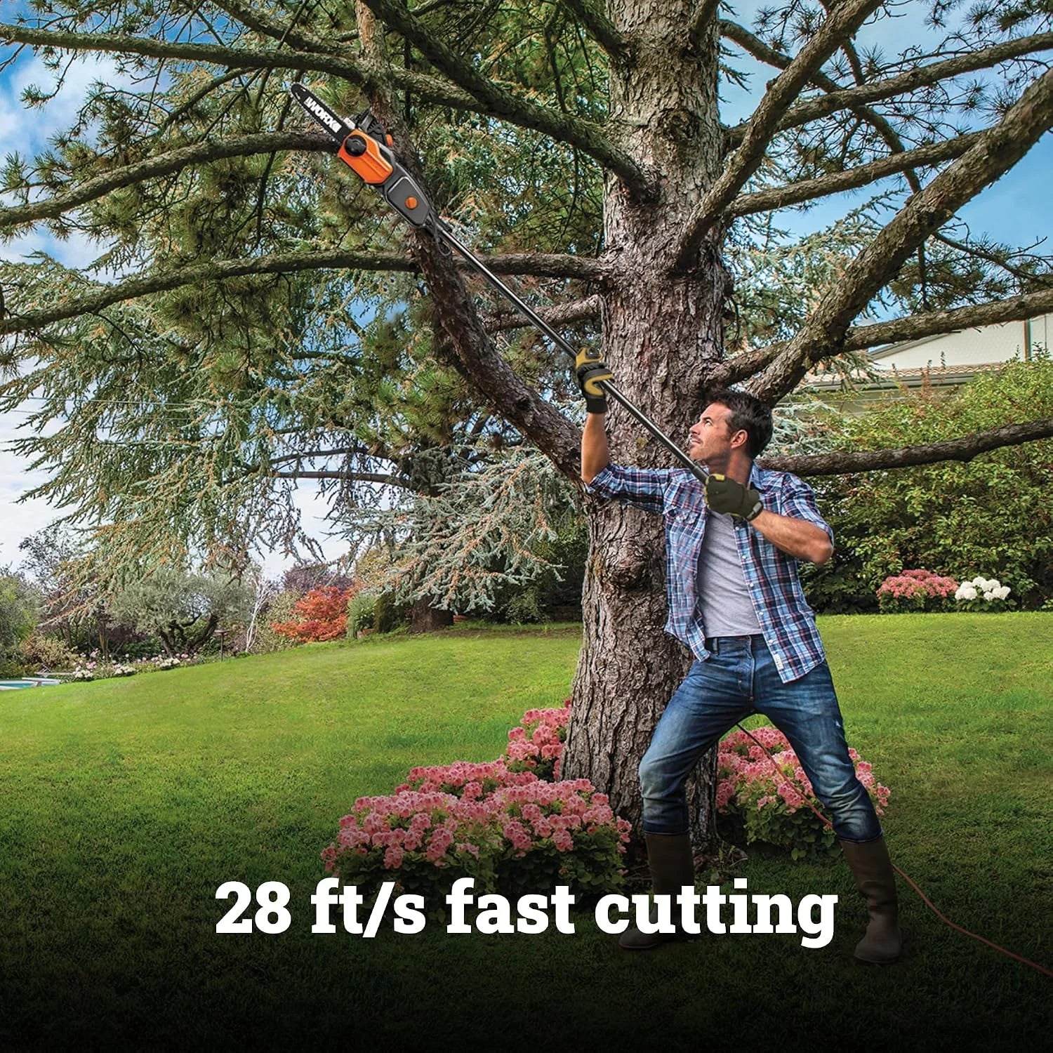 Special Electric Chainsaw, 8 Amp 10 2-in-1 Pole saw, WG311