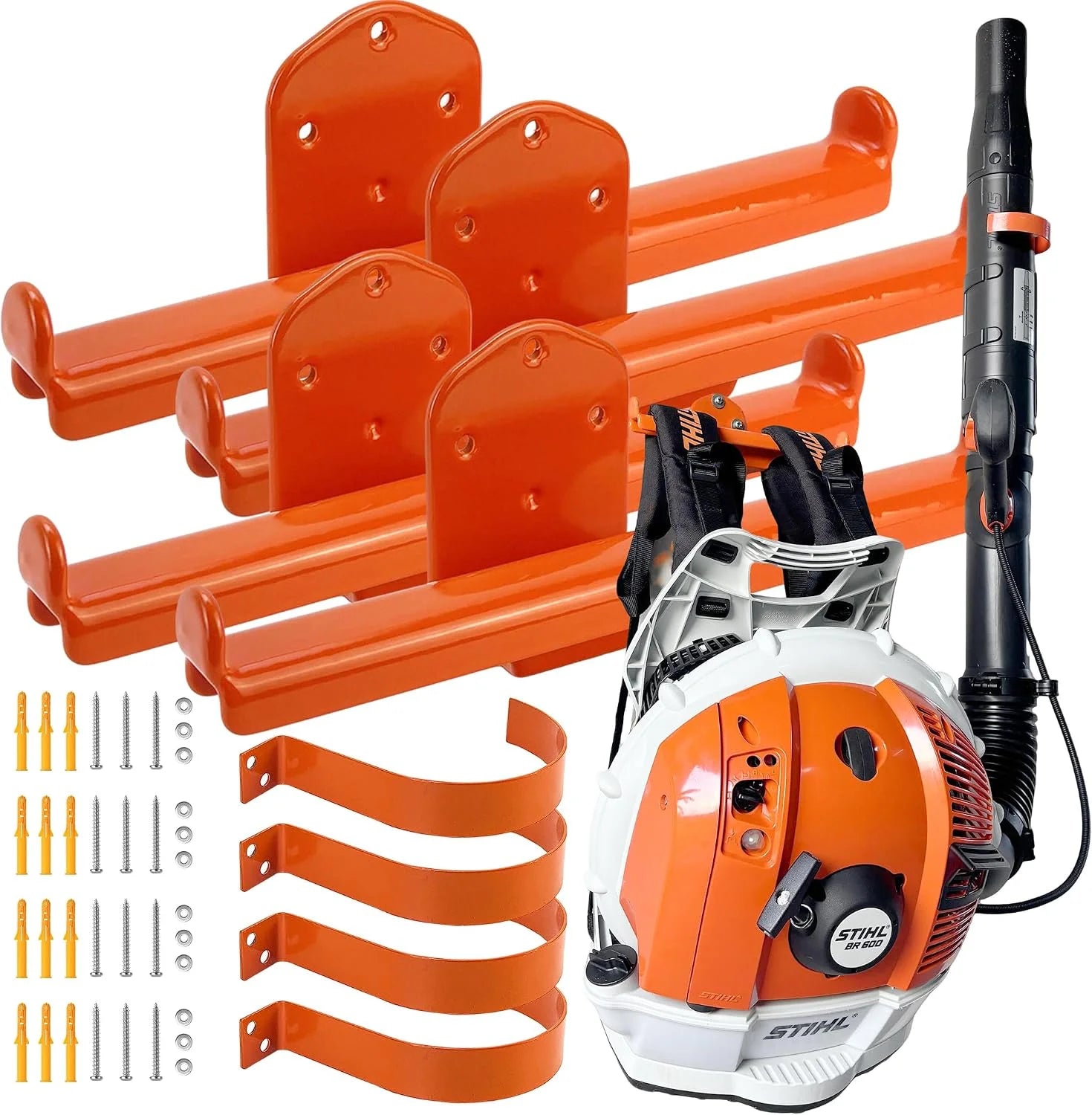 Special Backpack Blower Rack with Tube Hook, 1 Pack Backpack Blower Wall Mount