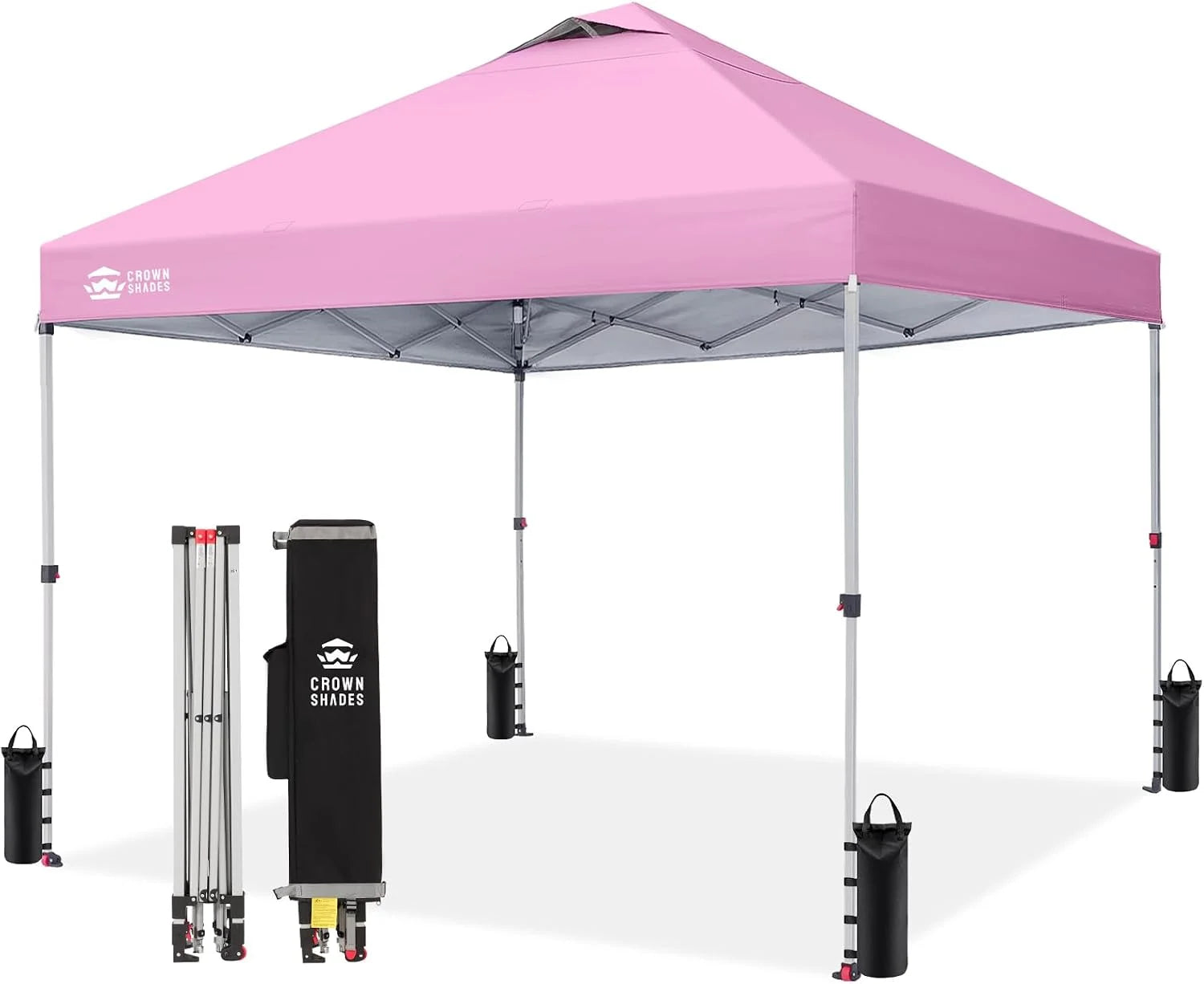Special CROWN SHADES 10×10 Pop Up Canopy, Patented CenterLok One Push Tent Canopy, 8 Stakes, 4 Ropes (10×10 - Image 18