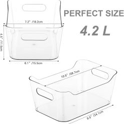 Alternative view of Special Plastic Storage Bins, Multi-Use Organizer Bins, Pantry Organizer, Clear Storage Containers for Home