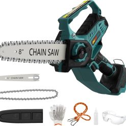 Alternative view of Special Chainsaw for Milwaukee Battery, 8-Inch and 6-Inch 2-in-1 Cordless Electric Chainsaw with Brushless Motor and Auto-Oiler