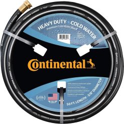 Special Continental Premium Garden Black Heavy Duty Cold Water Garden Hose, 5/8in Inside Diameter x 100ft Length